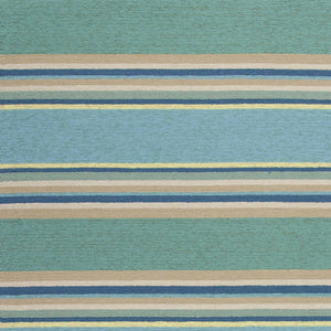 KAS Harbor Ocean Stripes Round Indoor/Outdoor Rug