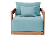 Hermosa Teak Outdoor Club Chair. Sunbrella Cushion