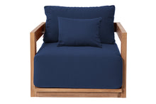 Hermosa Teak Outdoor Club Chair. Sunbrella Cushion