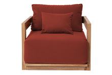 Hermosa Teak Outdoor Club Chair. Sunbrella Cushion