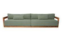 Hermosa Teak Outdoor Deluxe Sofa. Sunbrella Cushion