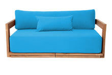 Hermosa Teak Outdoor Loveseat. Sunbrella Cushion