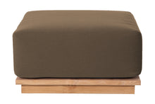 Hermosa Outdoor Teak Ottoman. Sunbrella Cushion.