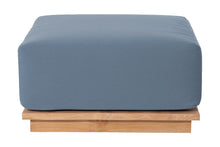 Hermosa Outdoor Teak Ottoman. Sunbrella Cushion.