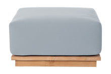 Hermosa Outdoor Teak Ottoman. Sunbrella Cushion.