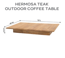 Hermosa 46"x72" Teak Outdoor Coffee Table