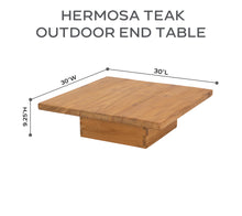 Hermosa 30"x30" Teak Outdoor End Table