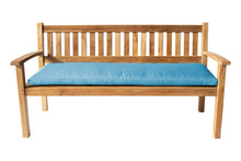 Huntington Teak Outdoor Bench. Sunbrella Cushion