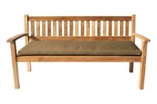 Huntington Teak Outdoor Bench. Sunbrella Cushion