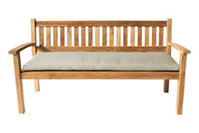 Huntington Teak Outdoor Bench. Sunbrella Cushion