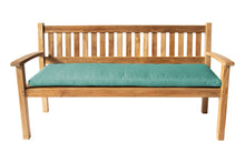 Huntington Teak Outdoor Bench. Sunbrella Cushion