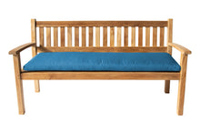 Huntington Teak Outdoor Bench. Sunbrella Cushion