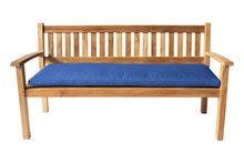 Huntington Teak Outdoor Bench. Sunbrella Cushion