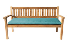 Huntington Teak Outdoor Bench. Sunbrella Cushion