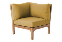 Huntington Teak Outdoor Corner Chair. Sunbrella Cushion