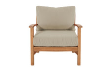 12 pc Huntington Teak Sectional Seating Group with 48" Chat Table. Sunbrella Cushion.
