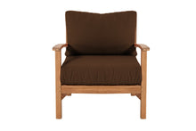 6 pc Huntington Teak Deep Seating Set with Coffee Table. Sunbrella Cushion.