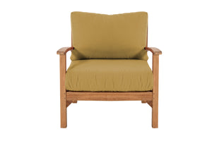12 pc Huntington Teak Sectional Seating Group with 48" Chat Table. Sunbrella Cushion.