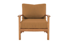 7 pc Huntington Teak Deep Seating Deluxe Sofa Set with 36" Chat Table. Sunbrella Cushion.