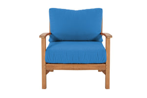 Huntington Teak Outdoor Club Chair. Sunbrella Cushion