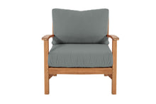 12 pc Huntington Teak Sectional Seating Group with 48" Chat Table. Sunbrella Cushion.