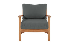 Huntington Teak Outdoor Club Chair. Sunbrella Cushion