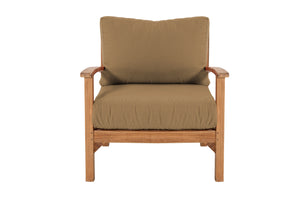 12 pc Huntington Teak Sectional Seating Group with 48" Chat Table. Sunbrella Cushion.