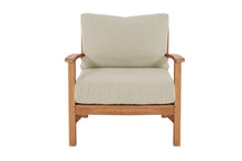 12 pc Huntington Teak Sectional Seating Group with 48" Chat Table. Sunbrella Cushion.
