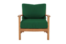 Huntington Teak Outdoor Club Chair. Sunbrella Cushion