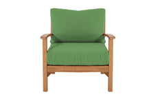 12 pc Huntington Teak Sectional Seating Group with 48" Chat Table. Sunbrella Cushion.