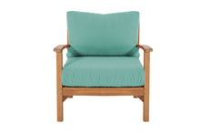 12 pc Huntington Teak Sectional Seating Group with 48" Chat Table. Sunbrella Cushion.