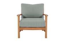 12 pc Huntington Teak Sectional Seating Group with 48" Chat Table. Sunbrella Cushion.