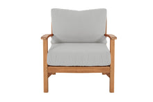 12 pc Huntington Teak Sectional Seating Group with 48" Chat Table. Sunbrella Cushion.