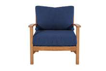 12 pc Huntington Teak Sectional Seating Group with 48" Chat Table. Sunbrella Cushion.