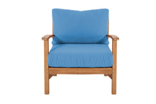 12 pc Huntington Teak Sectional Seating Group with 48" Chat Table. Sunbrella Cushion.