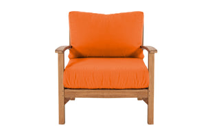 12 pc Huntington Teak Sectional Seating Group with 48" Chat Table. Sunbrella Cushion.