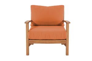 12 pc Huntington Teak Sectional Seating Group with 48" Chat Table. Sunbrella Cushion.