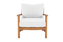 5 pc Huntington Teak Club Chair Chat Group. Sunbrella Cushion.