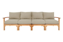 Huntington Teak Deluxe Outdoor Sofa. Sunbrella Cushion