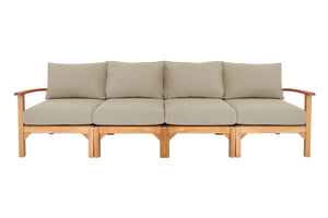 Huntington Teak Deluxe Outdoor Sofa. Sunbrella Cushion