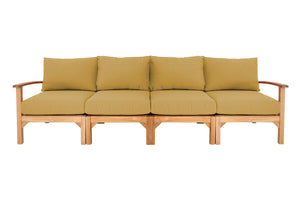 Huntington Teak Deluxe Outdoor Sofa. Sunbrella Cushion