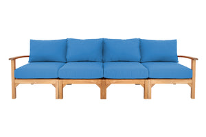 Huntington Teak Deluxe Outdoor Sofa. Sunbrella Cushion