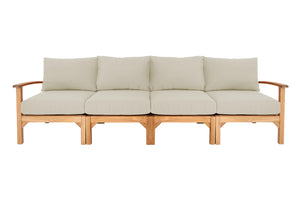 Huntington Teak Deluxe Outdoor Sofa. Sunbrella Cushion