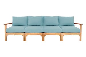 Huntington Teak Deluxe Outdoor Sofa. Sunbrella Cushion