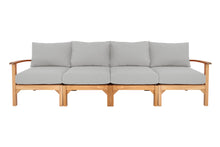 Huntington Teak Deluxe Outdoor Sofa. Sunbrella Cushion