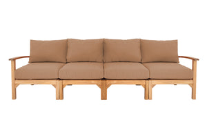 Huntington Teak Deluxe Outdoor Sofa. Sunbrella Cushion