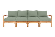 Huntington Teak Deluxe Outdoor Sofa. Sunbrella Cushion