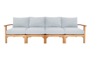 Huntington Teak Deluxe Outdoor Sofa. Sunbrella Cushion