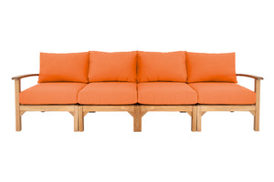 Huntington Teak Deluxe Outdoor Sofa. Sunbrella Cushion