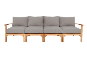 Huntington Teak Deluxe Outdoor Sofa. Sunbrella Cushion
